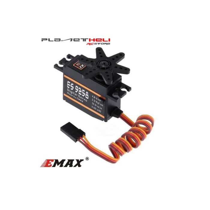 Servo Digitale EMAX ES9258 Con Ingranaggi Metallici - 3kg / 0.08s Per Elicotteri RC