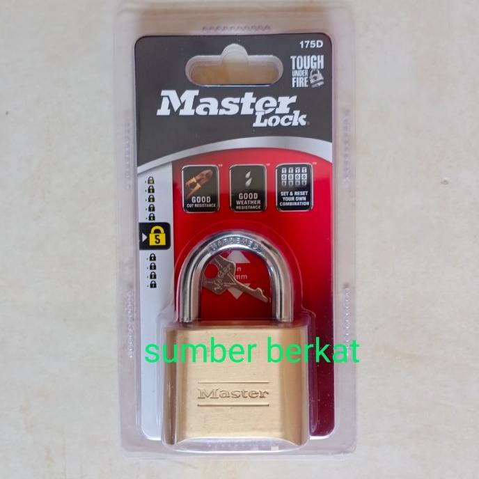 Jual Gembok Masterlock 175D/ Gembok Master Lock 175D Terbaru | Shopee ...