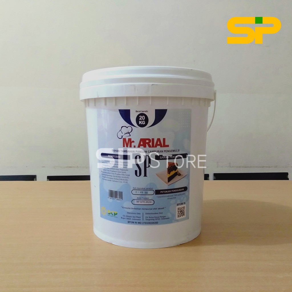 Jual Mr Arial SP Pengemulsi @20Kg / Pengembang & Pelembut Roti dan Kue ...