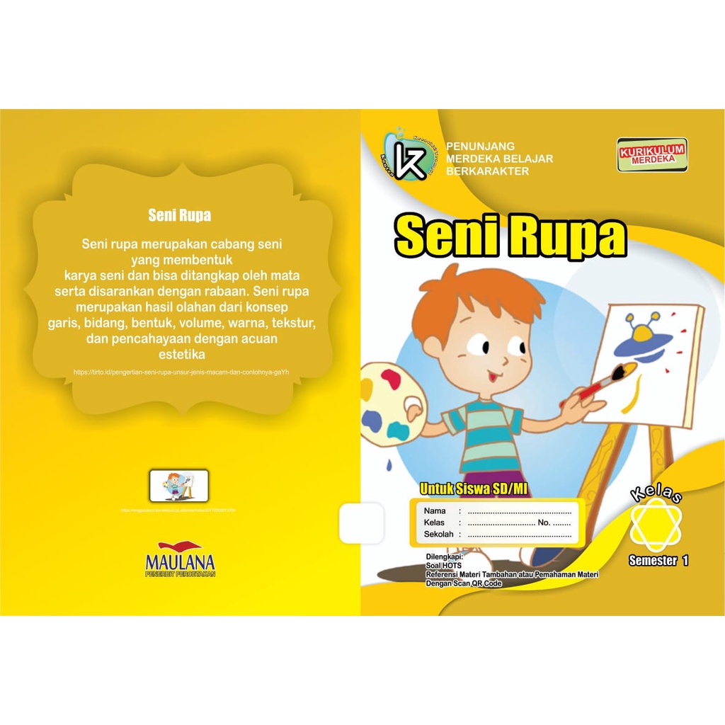 Jual Buku LKS Seni Rupa Semester 1 Kurikulum Merdeka | Shopee Indonesia