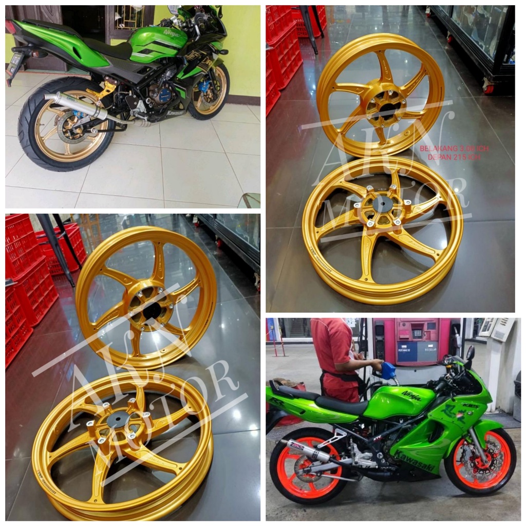 Jual VELG VND ORIGINAL KAWASAKI NINJA 150 RR OLD DAN NEW PLUG AND PLAY ...