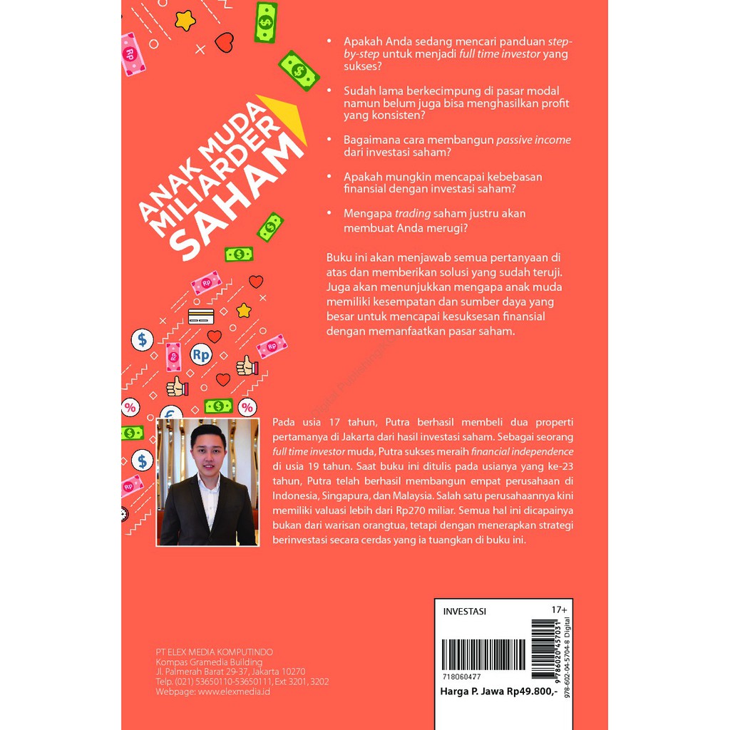 Jual Buku Anak Muda Miliarder Saham - Andika Sutoro Putra | Shopee ...