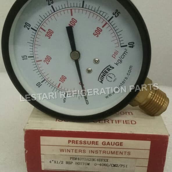 Jual PRESSURE GAUGE WINTERS 4 inch x 1/2 0-40Kg DAN 0-6Kg | Shopee ...