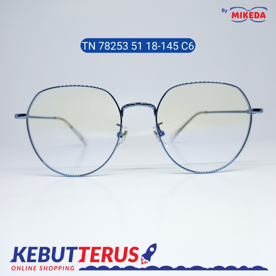 Jual Mikeda-FRAME KACAMATA TN 78253 51 18-145 C6 + LENSA(MINUS/CYLINDER ...