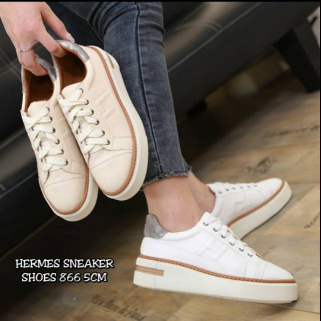 Hermes polo outlet sneakers white