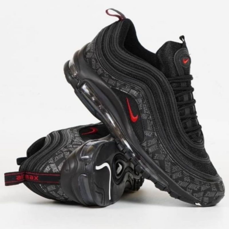 Nike air max clearance 97 black red reflective