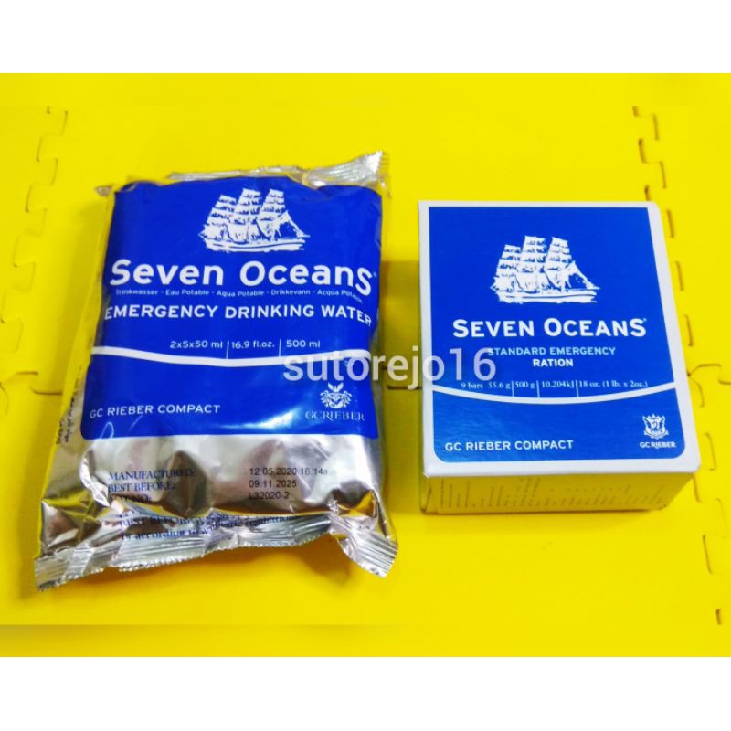 Jual paket ransum mre foodration biscuit and emergency water seven ...
