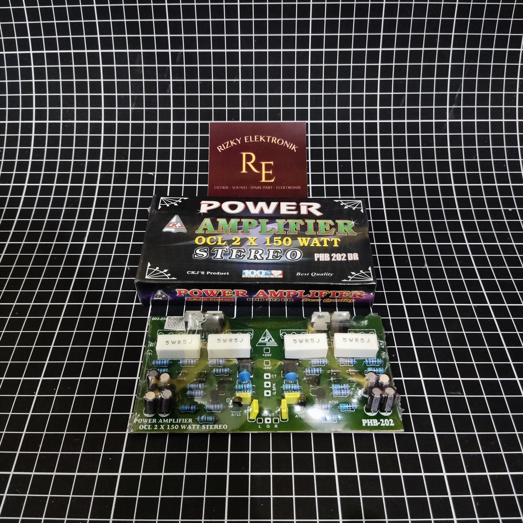 Jual power amplifier ocl 2 x 150 watt stereo merk ckj | Shopee Indonesia