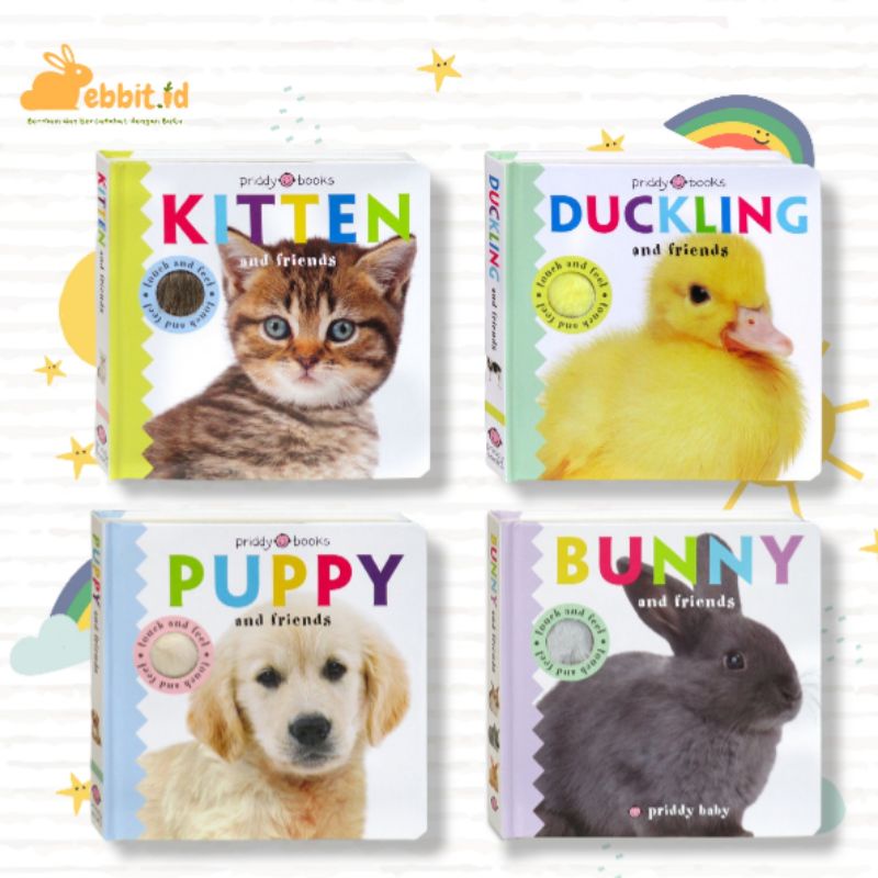 Jual Priddy - Touch And Feel Board Book : Puppy And Friends / Bunny And ...