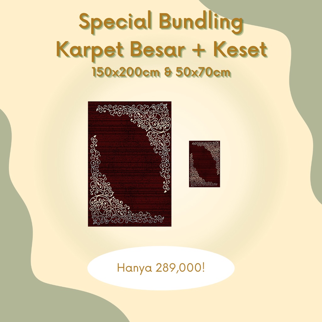 Jual Classic Carpets Karpet Lantai Classic Rumah Modern Bundling Set 5 Shopee Indonesia