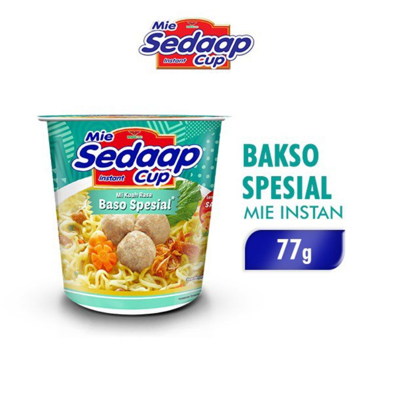 Jual Sedaap Mie Cup Bakso Spesial 77gr Shopee Indonesia