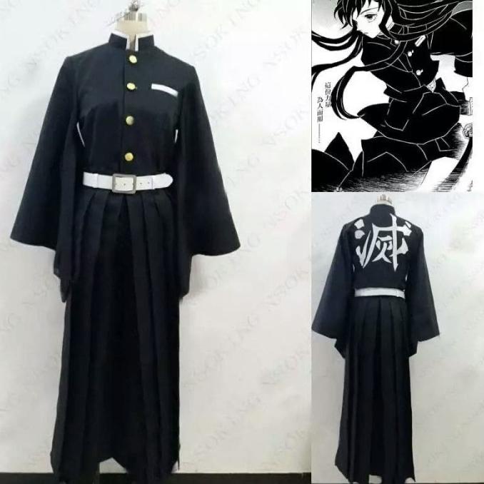 Jual dirhamnur50 COSTUME COSPLAY MUICHIRO TOKITO KIMETSU NO YAIBA HAORI ...