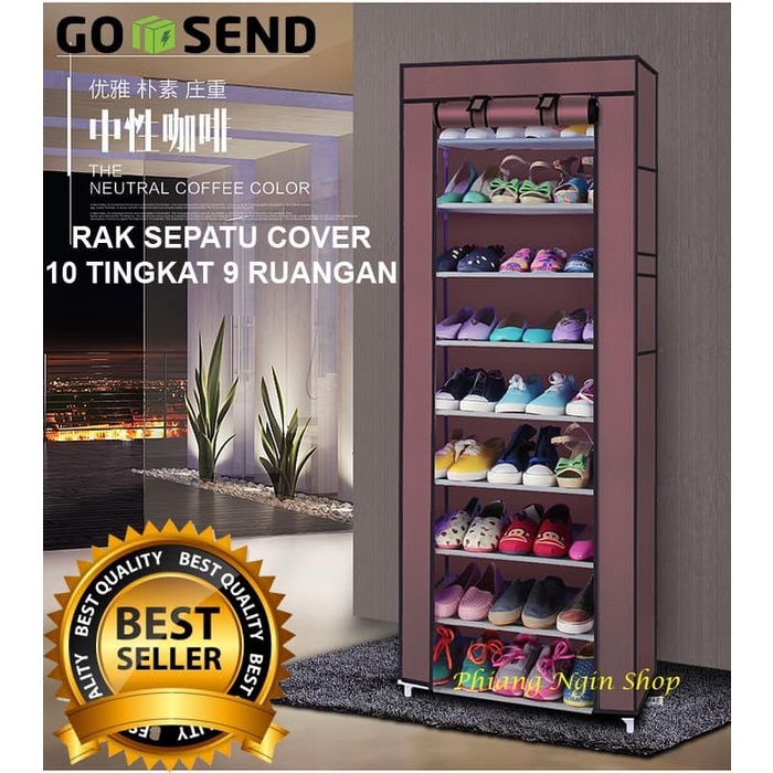 Jual Rak Sepatu Susun/Rak Sepatu Cover Susun/Tempat Sepatu & Sandal ...