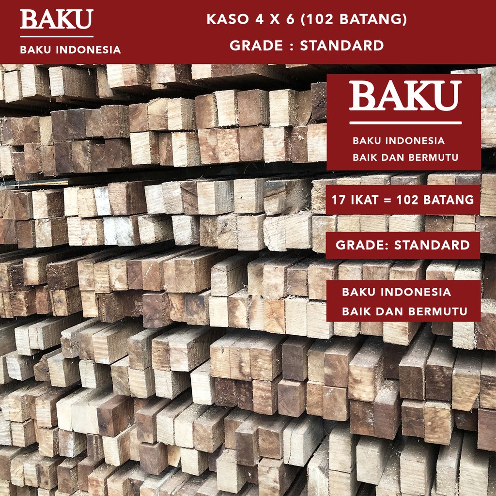 Jual Kayu Kaso 4 x 6 Standard (102 Batang) Shopee Indonesia