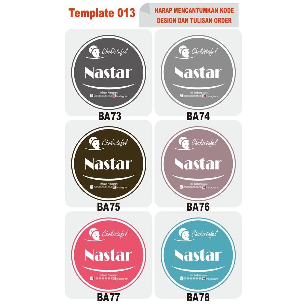 Jual Jasa Design Stiker Label / ID Card / Label kemasan | Shopee Indonesia