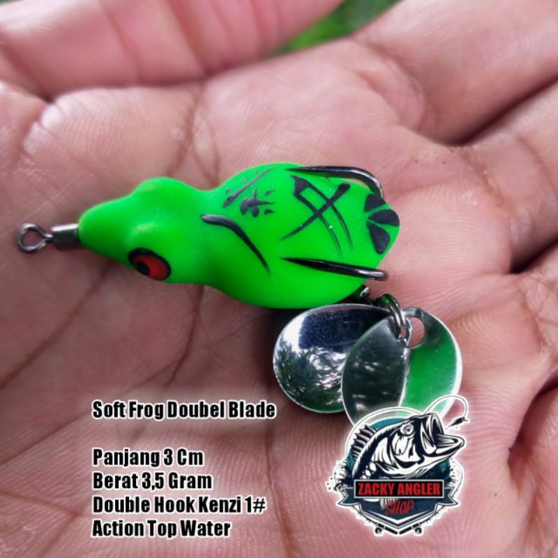 Jual Soft Frog Doubel Blade 3 Cm Zal Lure | Shopee Indonesia