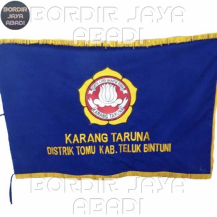 Jual TERMURAH Bendera Pataka Karang Taruna custom logo - satu set ...