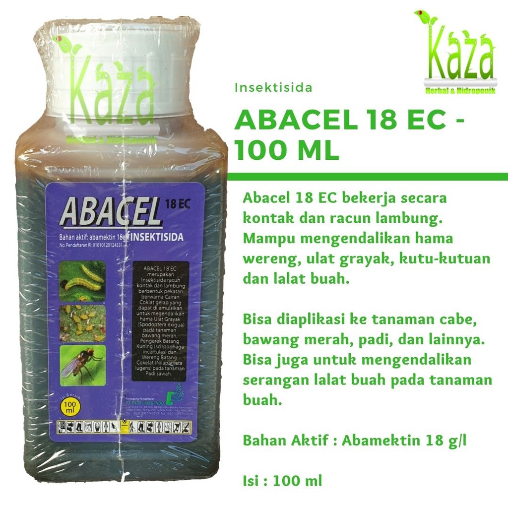 Jual Insektisida Akarisida Abacel 18 EC Isi 100 ml | Shopee Indonesia