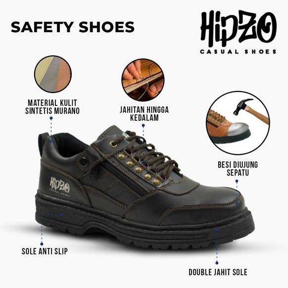 Jual Sepatu Pria Safety Besi Hipzo M Original Untuk Pria Kerja