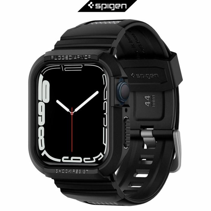 Jual Wearable Case Apple Watch 7/6/5/4/Se Spigen Rugged Armor Pro Strap ...