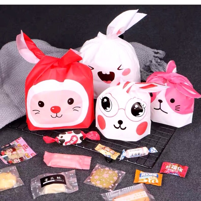 Jual Rabbit bag bunny bag plastik lucu goodie bag size Large 18x30cm ...