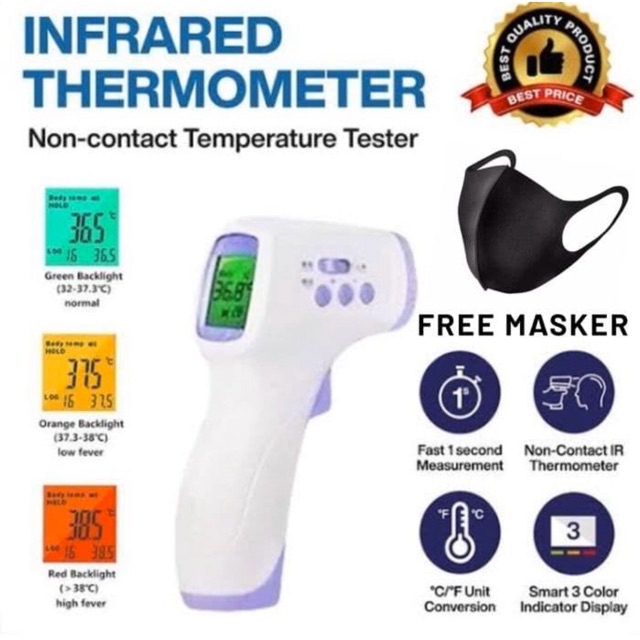 Jual Thermogun Thermo Gun Thermometer Infrared Non Contact Termoter  Infrared di Seller Multi Cakra Solusindo - Sukasari, Kota Tangerang