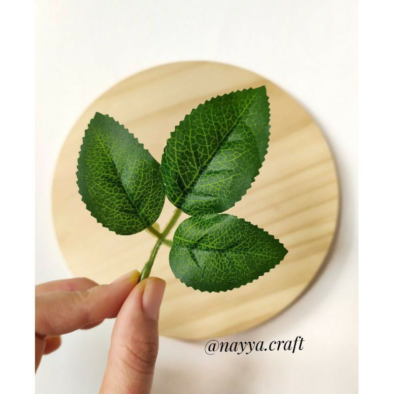 Jual Daun mawar daun aplikasi craft artificial leaf daun artificial 3 ...
