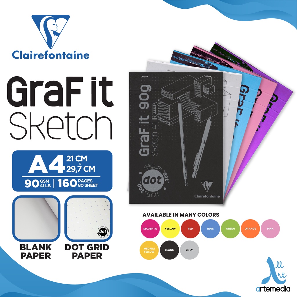Clairefontaine Graf-It Sketch Pad, Small - Flotsam + Fork - View #3