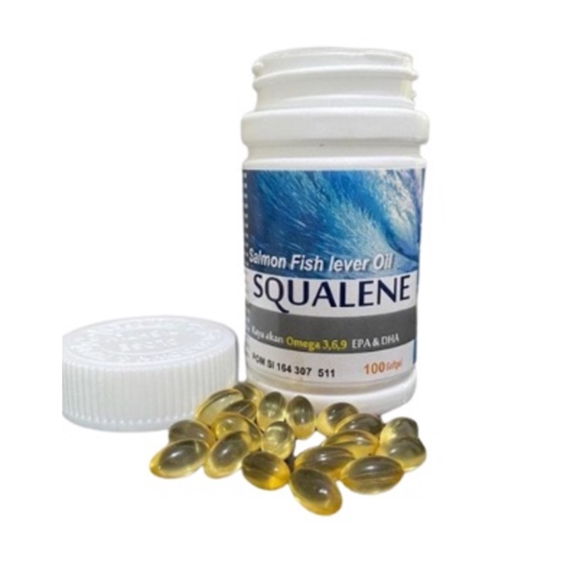Jual SQUALENE Salmon Fish Lever Oil dengan Omega 3 EPA DHA Shopee Indonesia