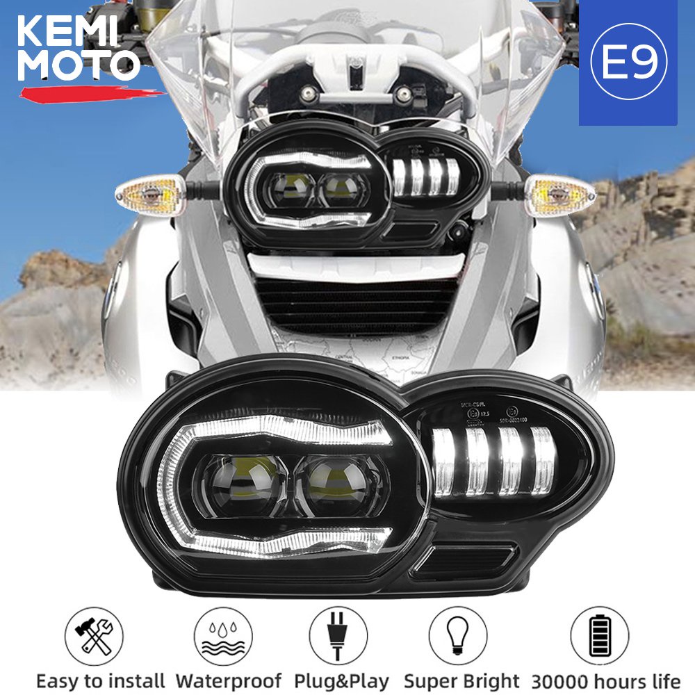 Jual &E9 Mark Headlight for BMW R1200GS Adventure 20042012 Motorcycle