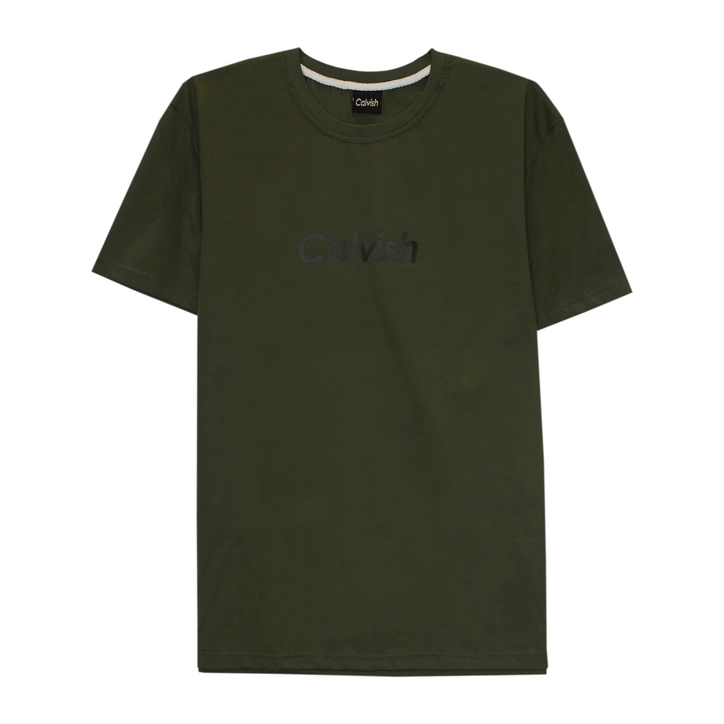 Jual Calvish T-Shirt Logo Center Army Full Cotton | Shopee Indonesia