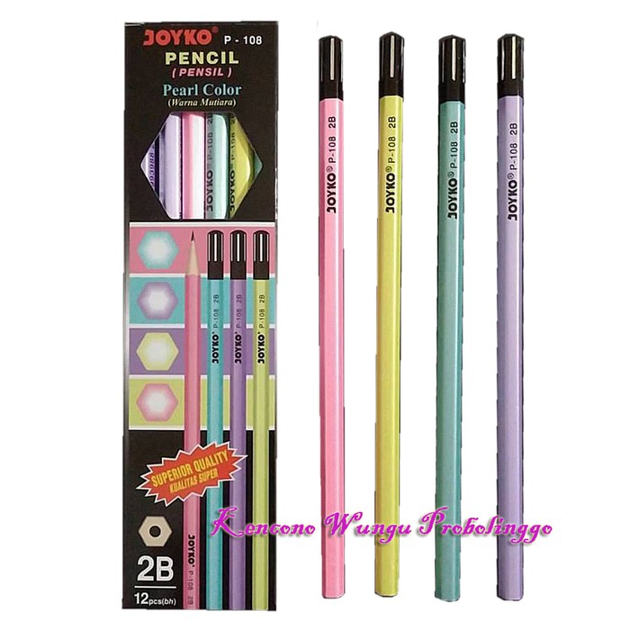 Jual Pensil Joyko 2b P 108 Pearl Color Isi 12 Pcs Shopee Indonesia