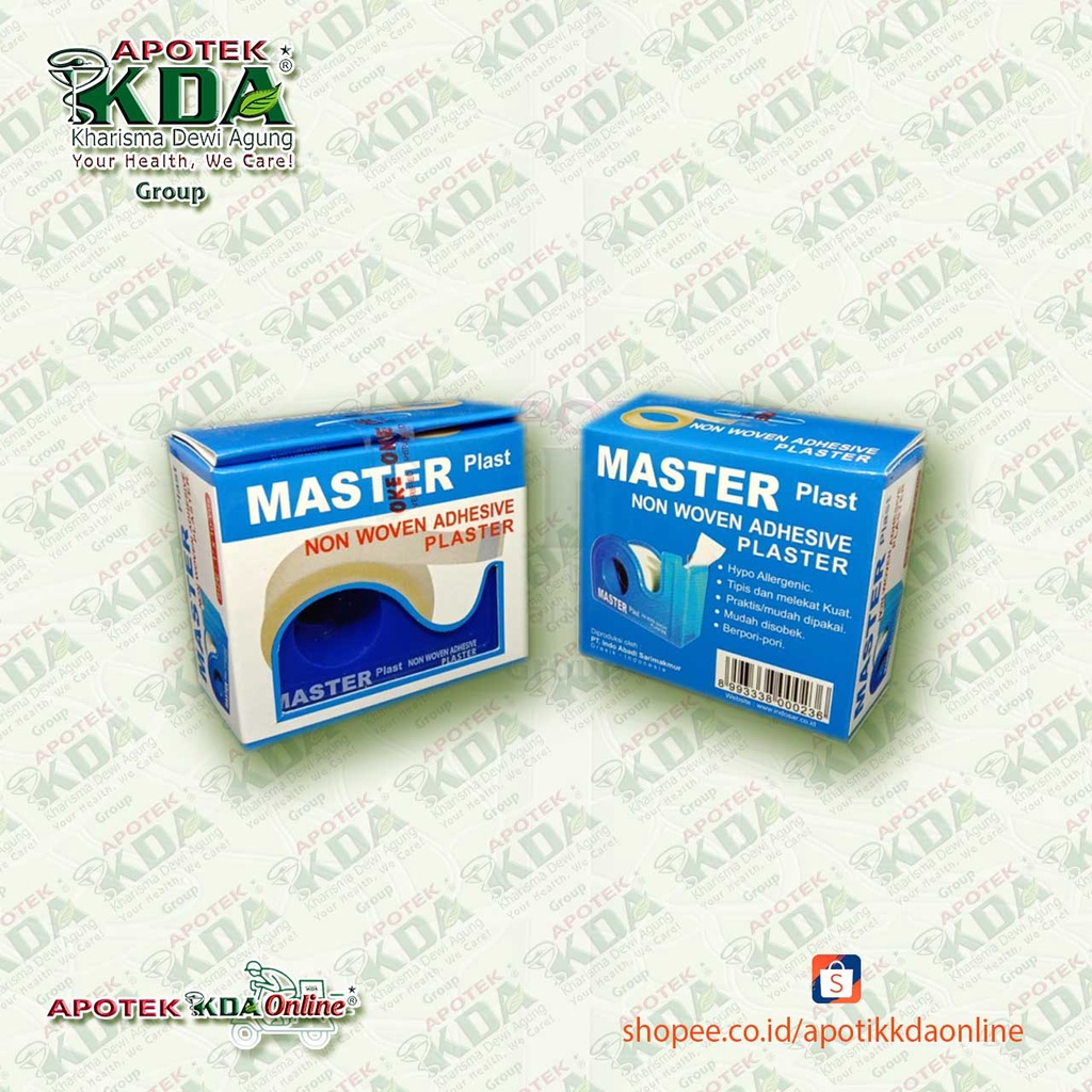 Jual MASTERPLAST NON WOVEN PLASTER PUTIH 1 INCI x 10 Y | Shopee Indonesia