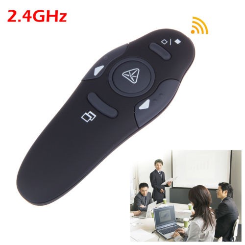 Jual Wireless USB PowerPoint PPT Presenter Remote Control Laser 2,4 GHZ ...