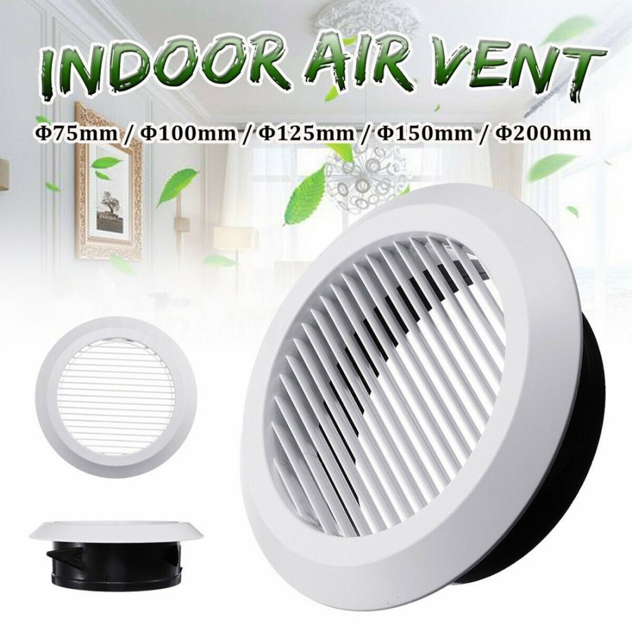 Jual AIR VENT GRILLE CIRCULAR INDOOR VENTILATION OUTLET DUCT PIPE COVER