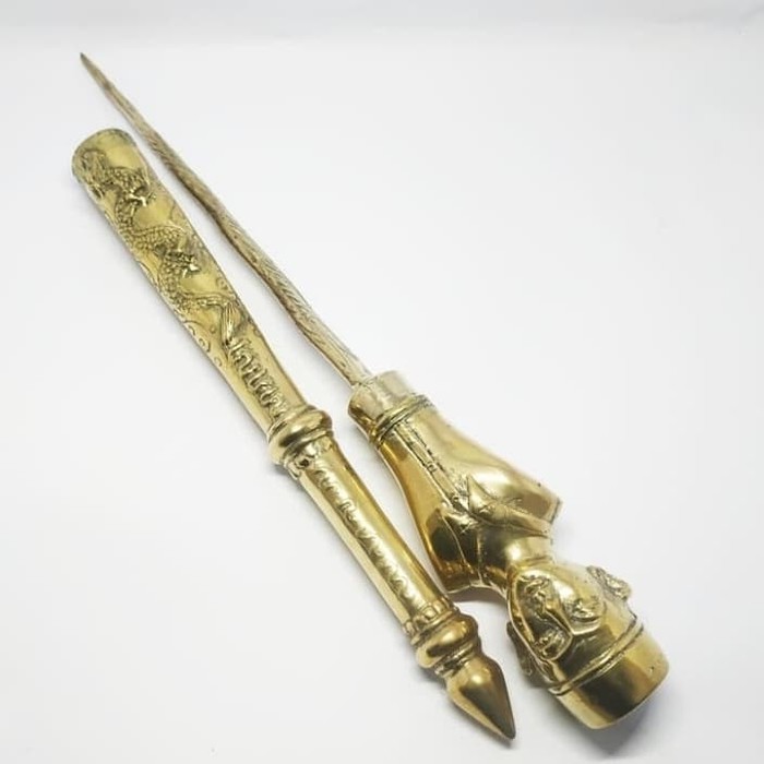 Jual Tongkat Komando Soekarno Isi Keris Bahan Kuningan | Shopee Indonesia