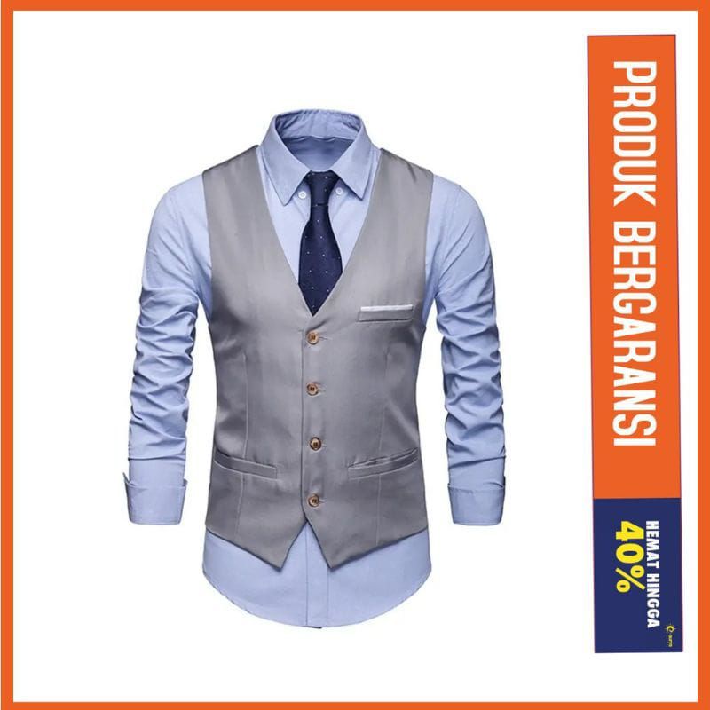 Jual ROMPI JAS PRIA/ROMPI JAS FORMAL/VEST KANTOR/ROMPI PRIA KERJA ...