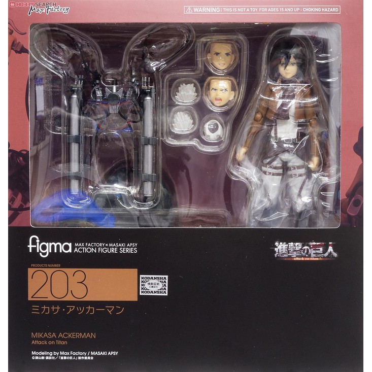 Jual Figma AOT 203: Mikasa Ackerman Attack On Titan | Shopee Indonesia