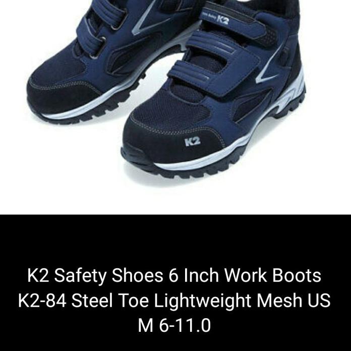 Jual SEPATU SAFETY SHOES K284 STYLE VELCRO BOOTS ORIGINAL BY K2