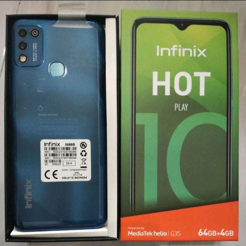 harga hp second infinix hot 10 play ram 4 64