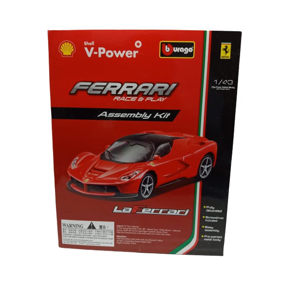 Jual Shell Ferrari Race & Play Assembly Kit LaFerrari | Shopee Indonesia