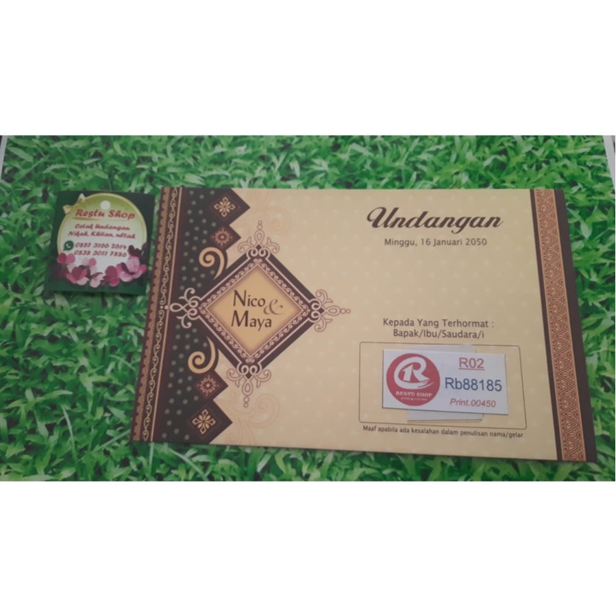 Jual Undangan Nikah 88185 | Shopee Indonesia
