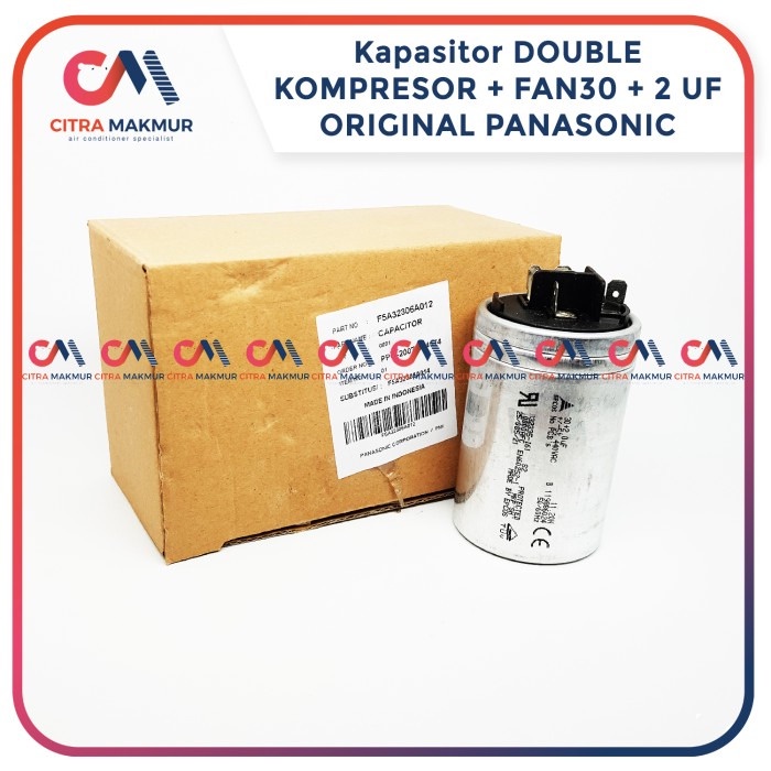 Jual Kapasitor Ac Panasonic Double Uf Dual Capasitor Epcos Kompresor Fan Kipas Rkj