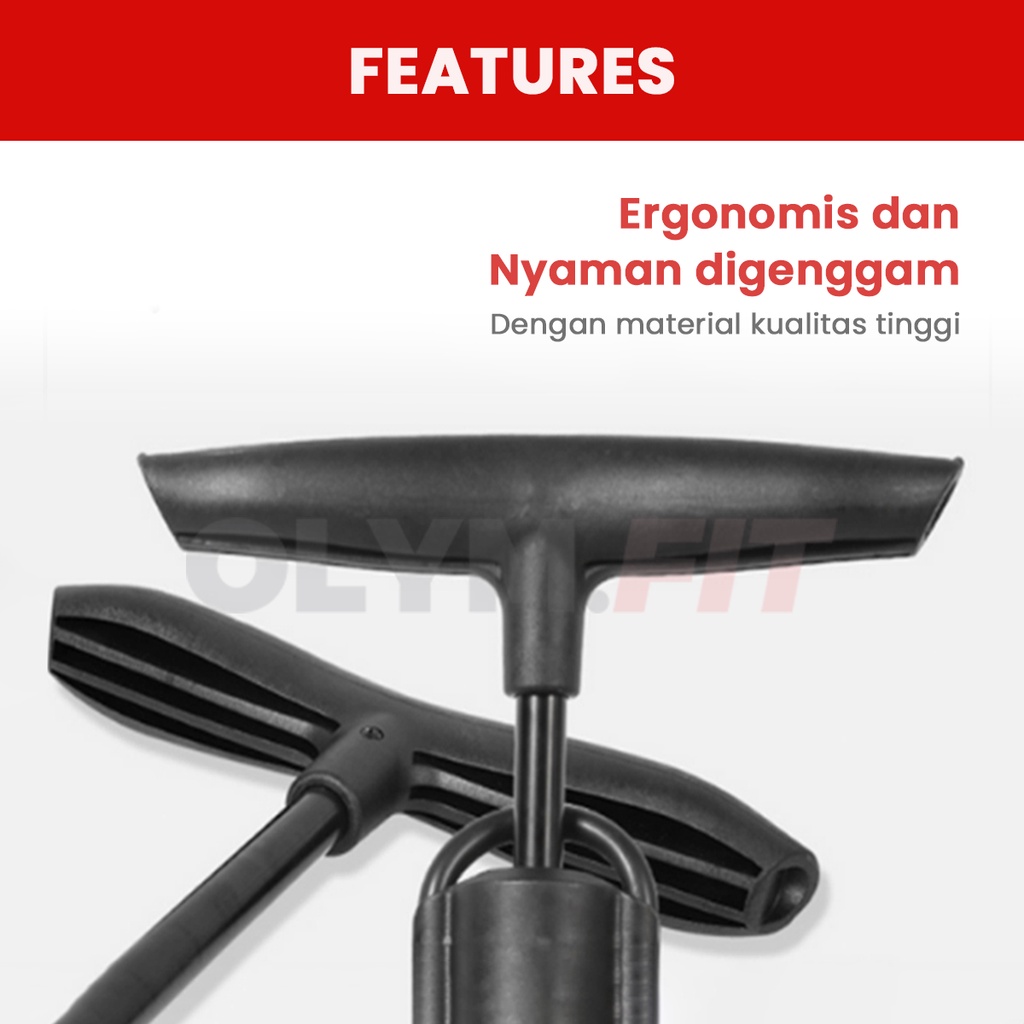 Jual OLYM.FIT Pompa Angin Ban Sepeda Motor Bola Aksesoris Sepeda Bike ...