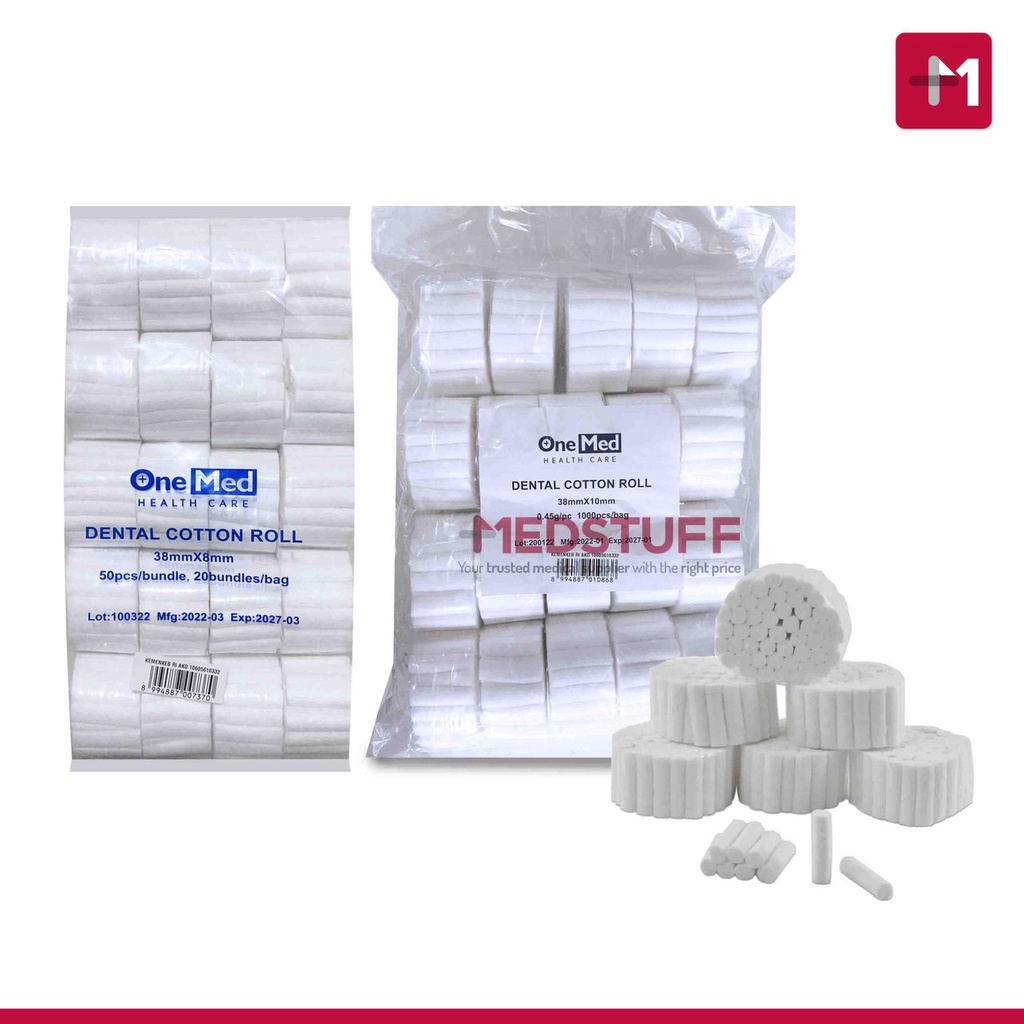 Jual Dental Cotton Roll Onemed Kapas Dental Kapas Gigi Shopee Indonesia