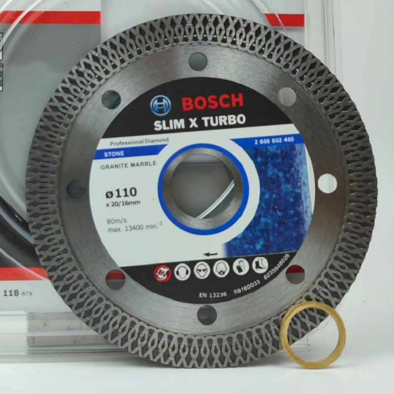 Jual Bosch Diamond Turbo Slim X 110mm 4" Mata Pisau Gerinda Potong Granit Marmer 4 inch Shopee