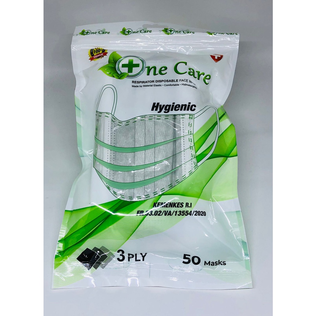 Jual Onecare Masker 3ply SACHET POUCH earloop Kemenkes Best Quality ...