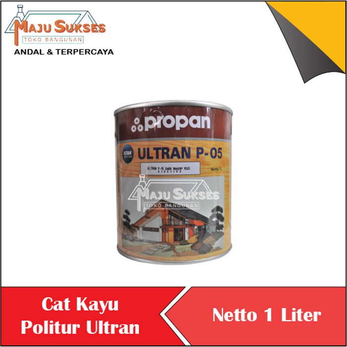 Jual Cat Kayu Politur Ultran P Cat Plitur Pintu Jendela Ekonomis Transparan Propan P