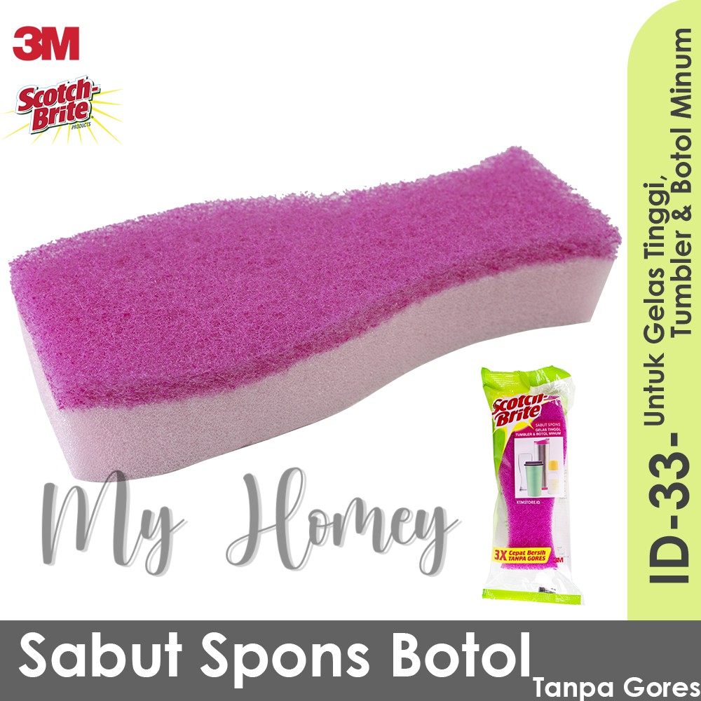 Jual MyHomey 3M Scotch Brite Sabut Spons Botol Minum ID 33 | Shopee ...