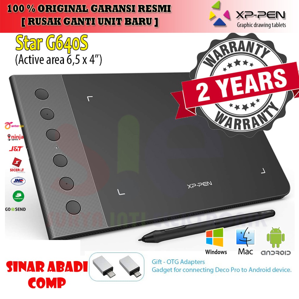 Jual XP Pen Star G 640S Pen Drawing Android Star G640S drawing Pen